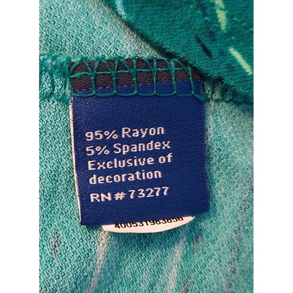 Apt. 9 Shirt Top 3/4 Bell Sleeves Comfy Soft Stretch Size Medium Green - Picture 9 of 13